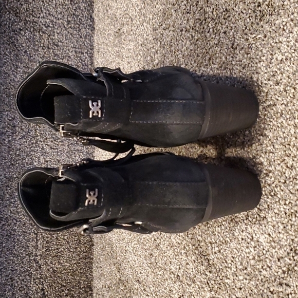 New Sam Edelman Myra Ankle boots block heels Suede upper shoes - Picture 6 of 13